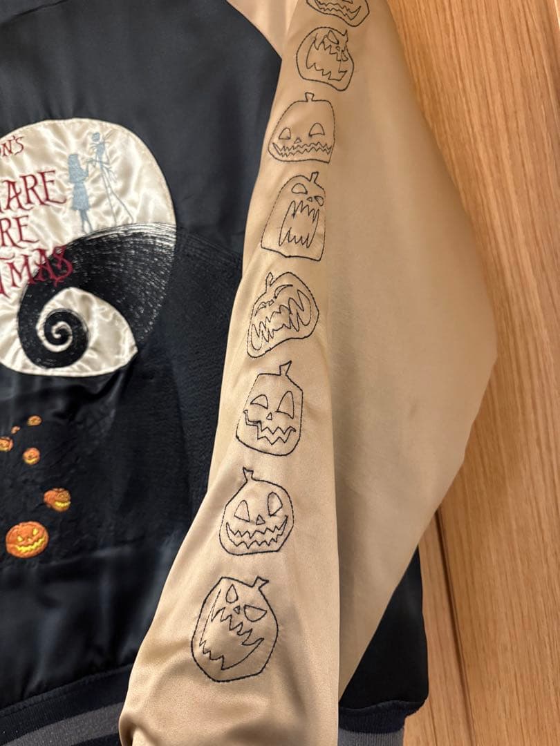 ナイトメアビフォアクリスマス ジャック 刺繍スカジャン【古着】