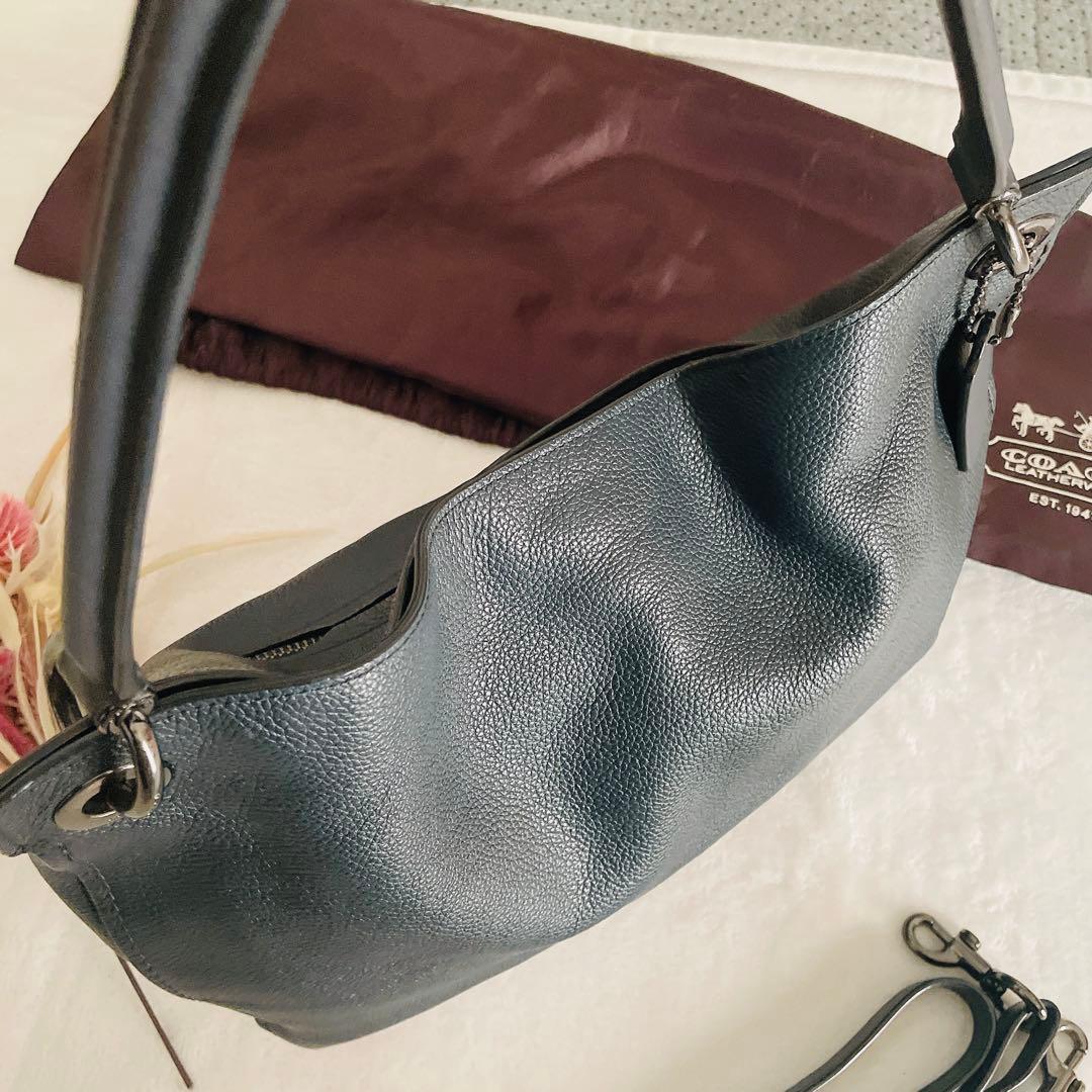 COACH クラークソン ホーボー 紺 24947 2way ショルダーバッグ - メルカリ