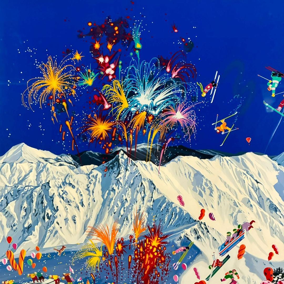 ヒロ・ヤマガタ「長野オリンピック」シルクスクリーン 大作 直筆サイン