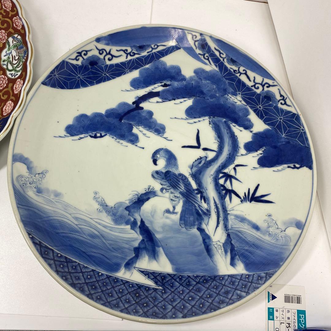 古伊万里 染錦 染付大皿4枚 美人画木箱付 タニコ 東さ7-0626⑥ - メルカリ