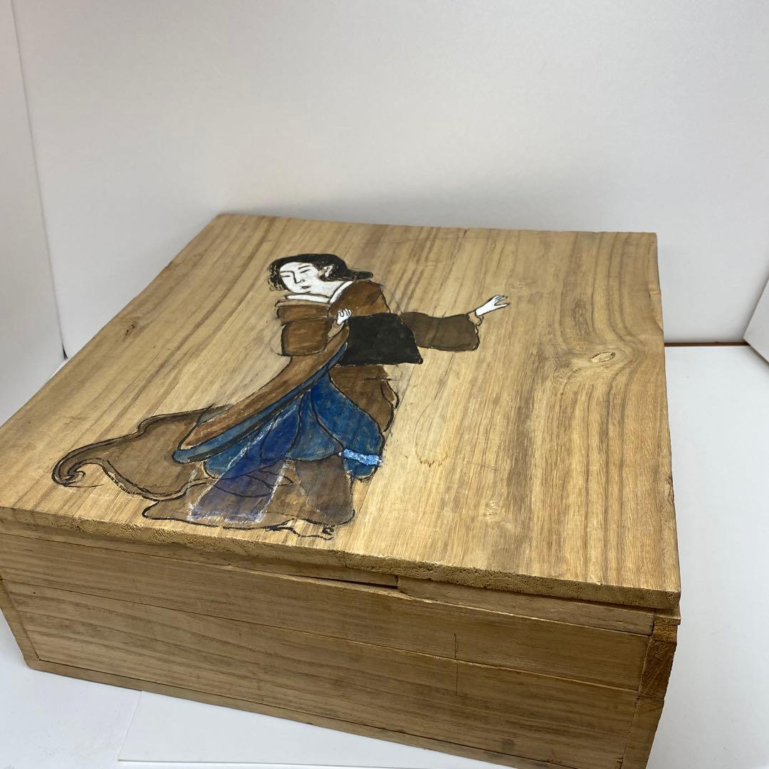 古伊万里 染錦 染付大皿4枚 美人画木箱付 タニコ 東さ7-0626⑥ - メルカリ