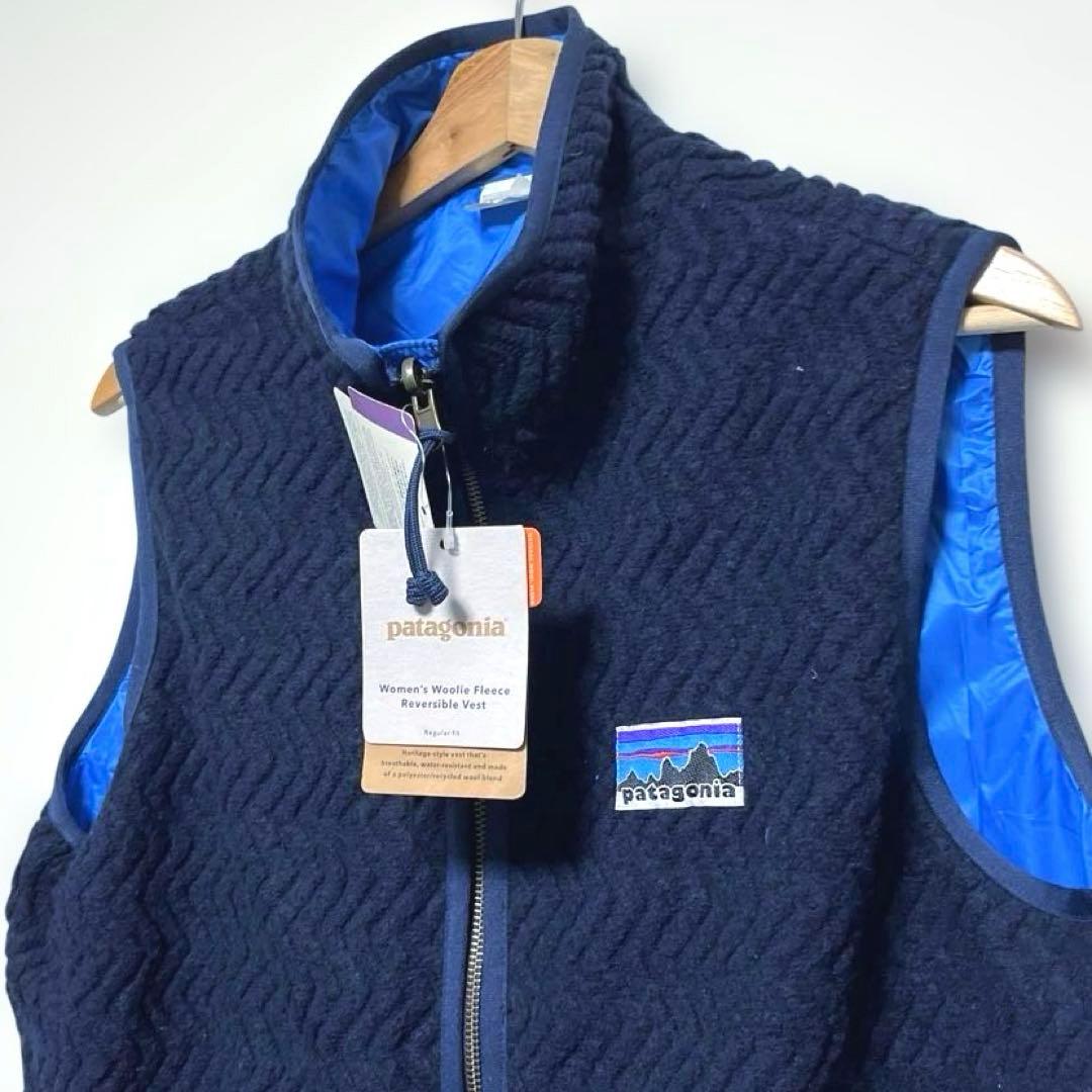 新品タグ付】パタゴニア W's ウーリー フリース リバーシブル ベスト