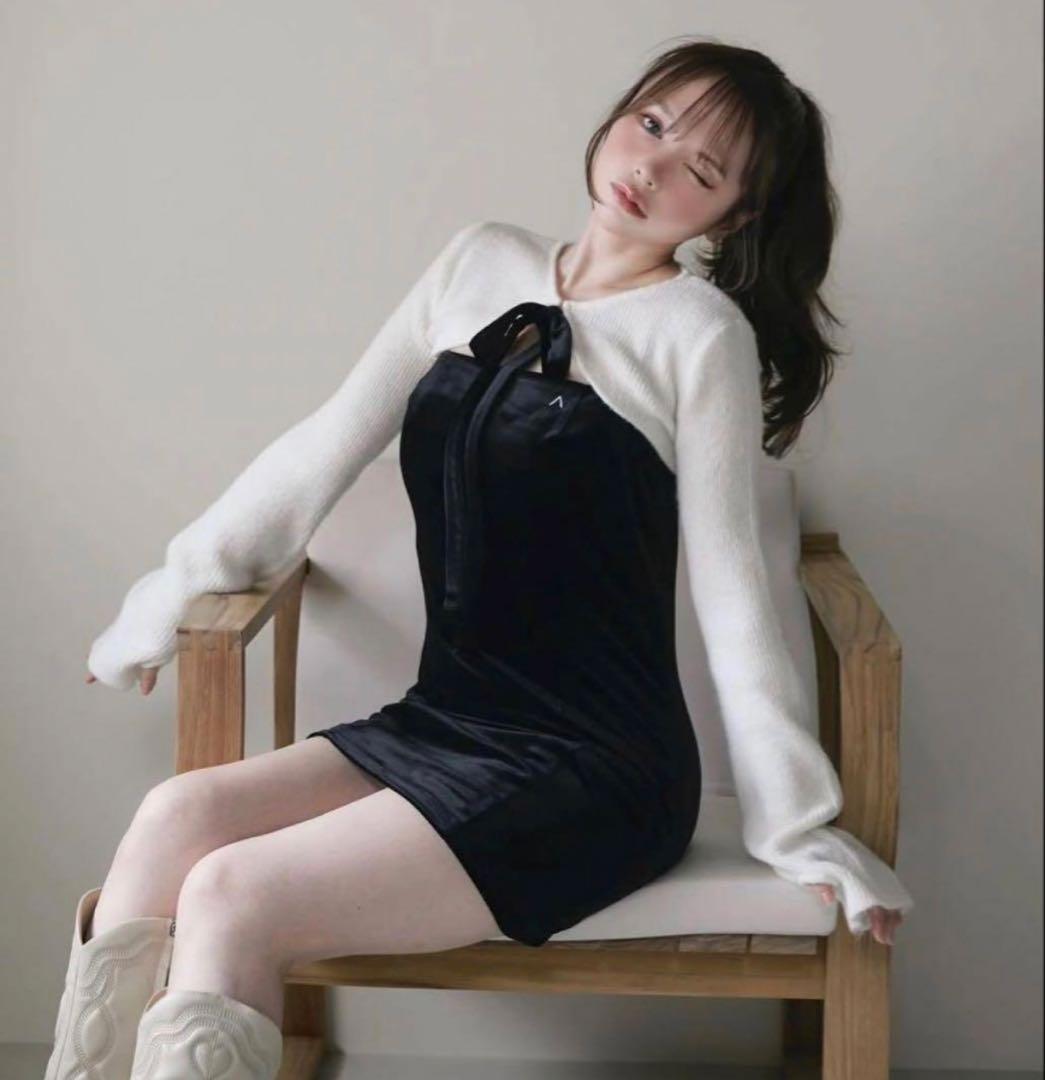 アンドマリー ANDMARY Anita ribbon mini dress - メルカリ