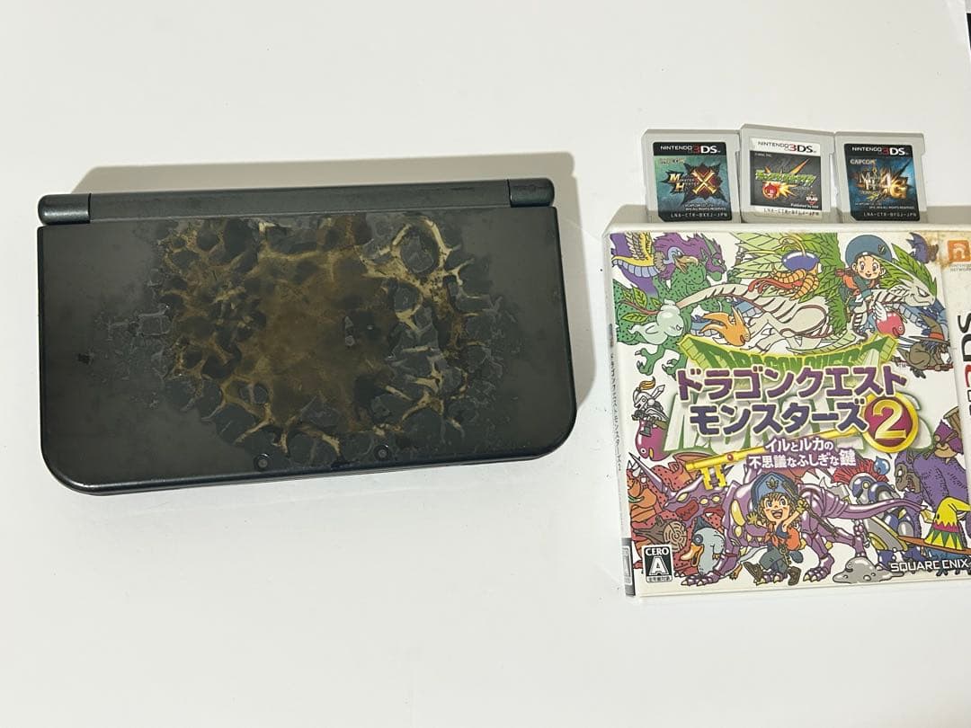 動作品・ソフト付き】 new ニンテンドー 3DS LL本体 ブラック 任天堂