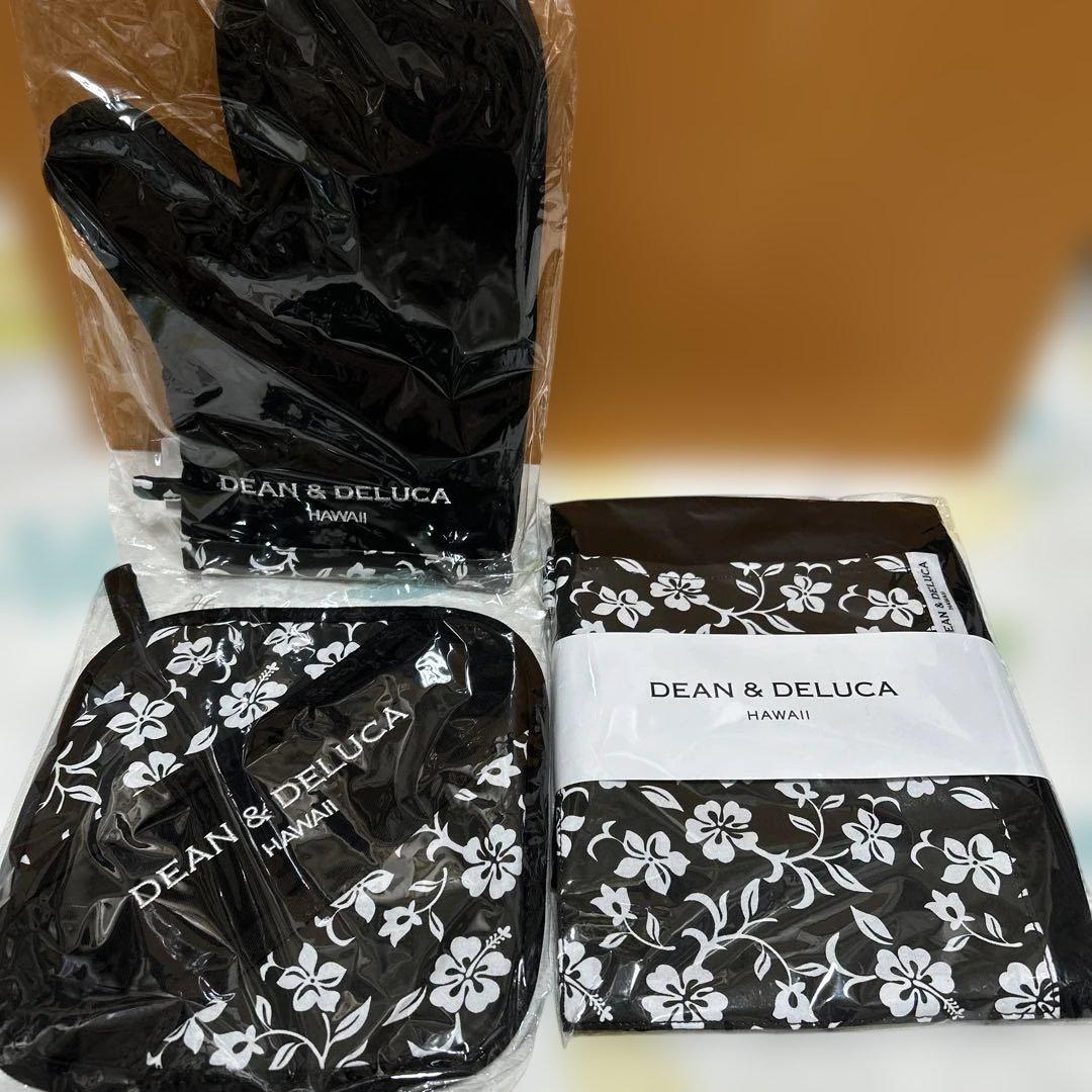 新品DEAN&DELUCAディーン&デルーカ ハワイ限定エプロン ミトン鍋敷き