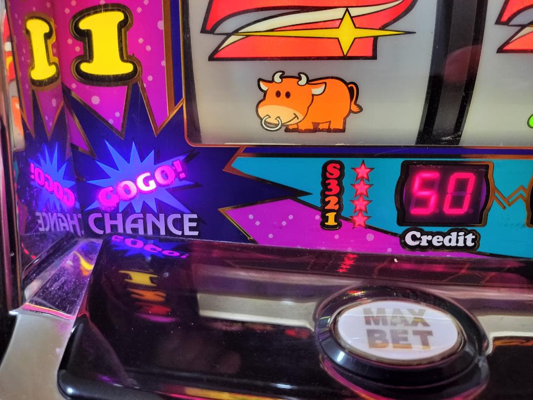 パチスロ実機】北電子☆『初代』ミラクルジャグラー【コイン不要機付