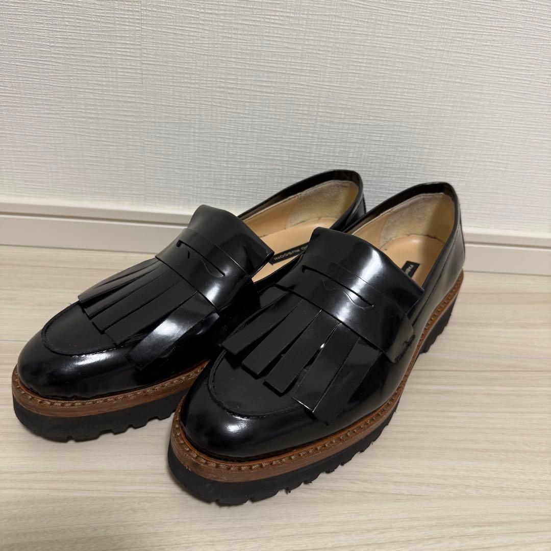 【大幅値下げ！】FABIO RUSCONI タンクソールキルト付きローファー INTER-CHAUSSURES｜【FABIO RUSCONI】タンクソールキルト付き