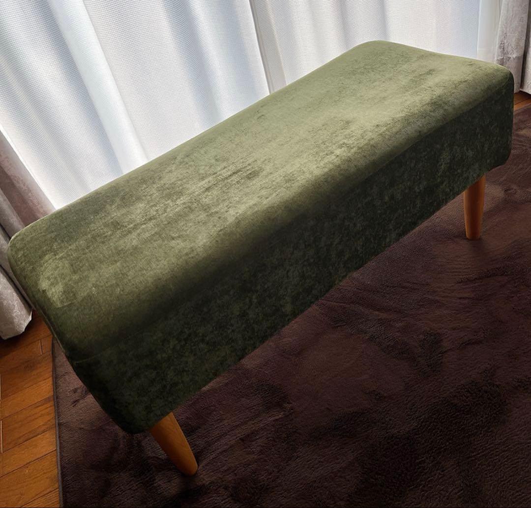 ビーカンパニー ダイニングチェア ベルベットグリーン