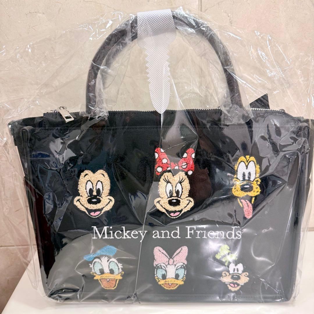 Areeamアリーム ミッキー&フレンズ トート さがら刺繍バッグ