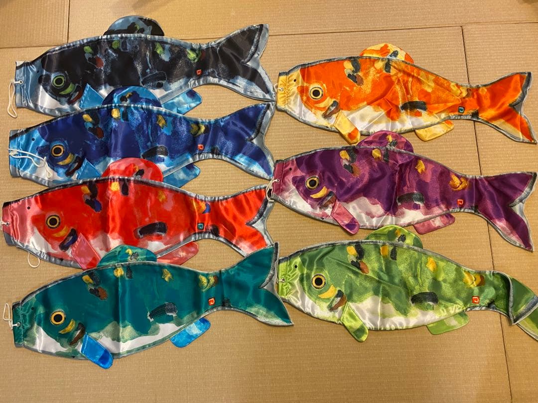 片岡鶴太郎　鯉のぼり 虹鯉　7色セット　廃盤 楽天市場】こいのぼり 鯉のぼり 片岡鶴太郎 虹鯉 太郎鯉 豆鯉 単品