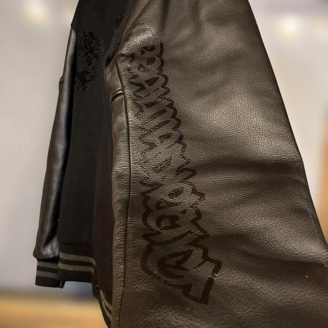 hectic ヘクティク 袖レザー スタジャン L 名作 - メルカリ