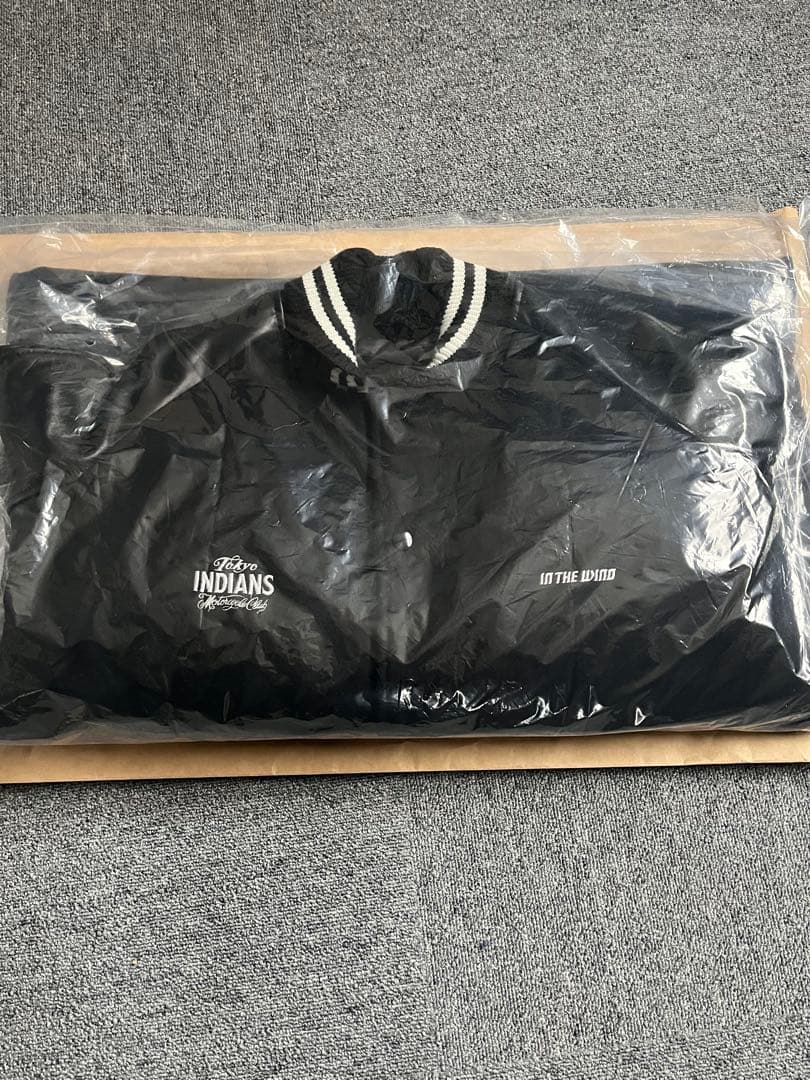 東京インディアンズ バーシティジャケット ブラック - メルカリ