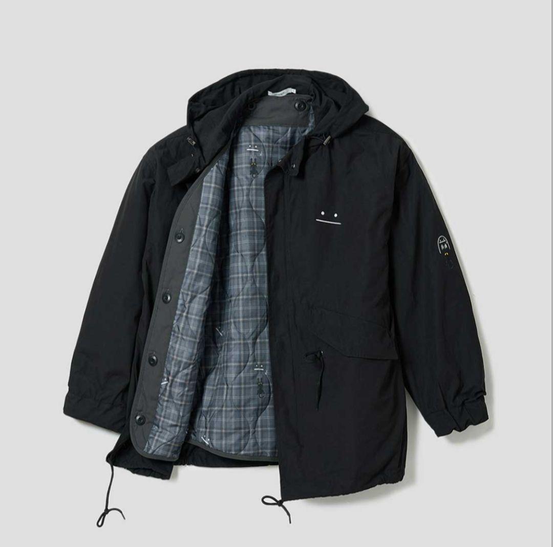 グラニフ ショートモッズコート ビューティフルシャドー Lサイズ 3WAY