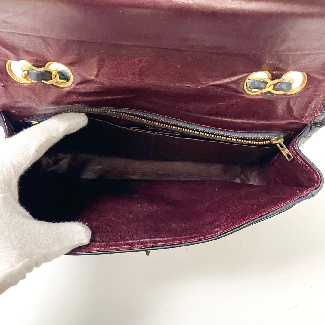 らら様専用シャネル マドモワゼル ラムスキン ターンロック チェーン