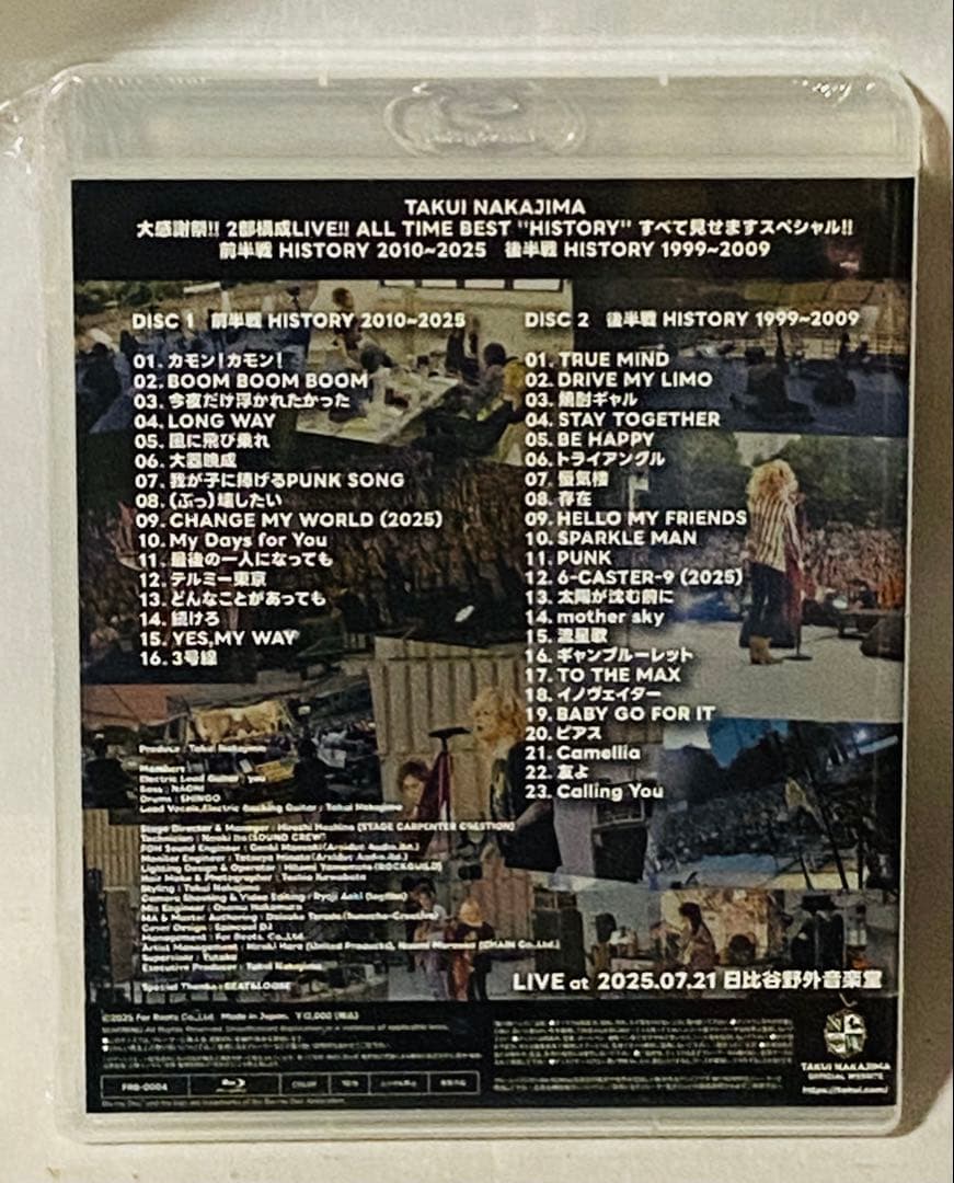 中島卓偉大感謝祭‼️LIVE!! ALL TIME BEST \"HISTORY\"