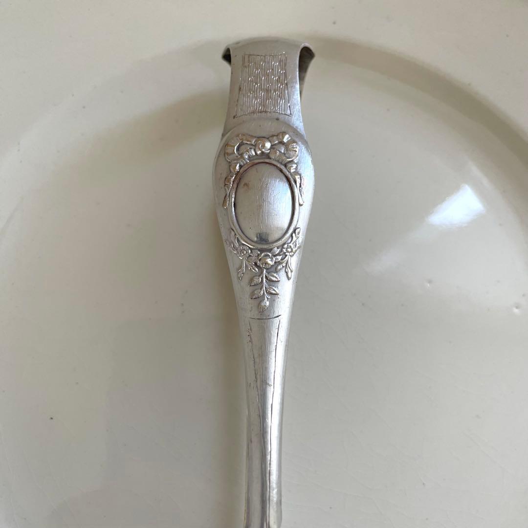 フランス アンティーク]クリストフル獣手シルバーシュガートング刻印