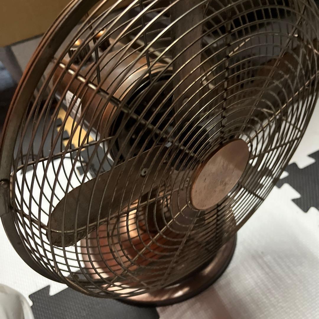 メタル扇風機 ドウシシャ レトロ風 ブロンズ アンティーク調 動作確認