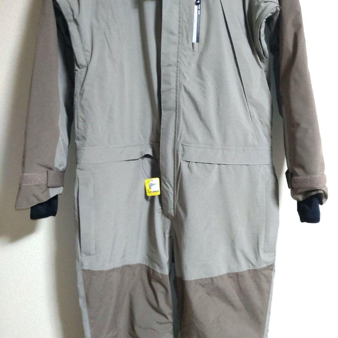 新品タグ付】ワークマン AEGIS 防水防寒ツナギ MIX ベージュ L - メルカリ