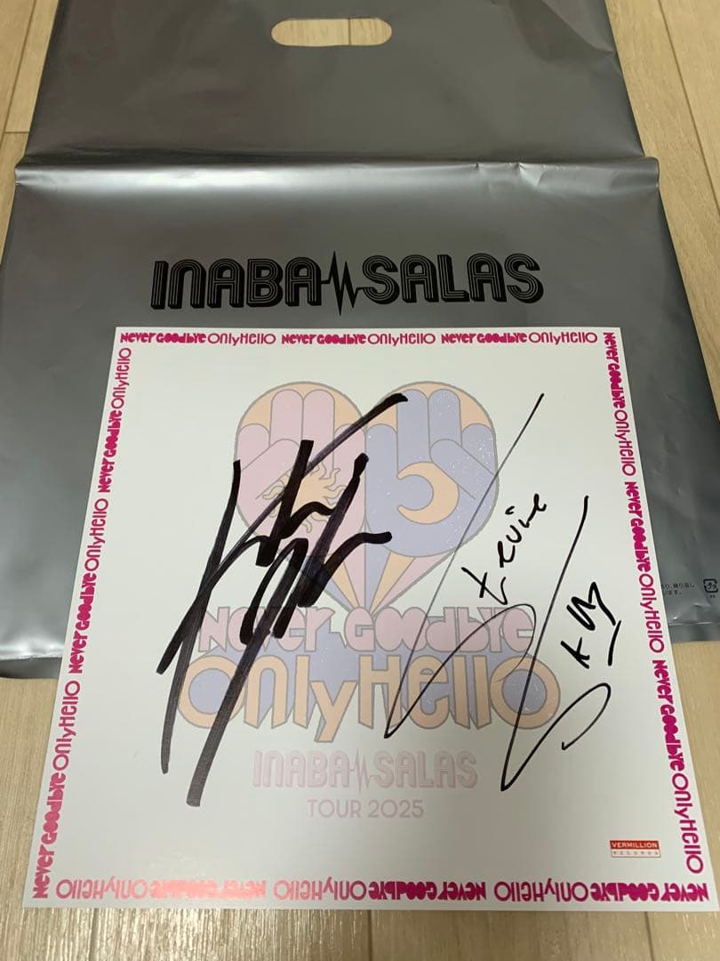 お値下げ中◆INABA/SALAS サイン色紙　B'z 稲葉浩志 INABA/SALAS サイン色紙 B'z 稲葉浩志 お値下げ中◇INABA/SALAS サイン