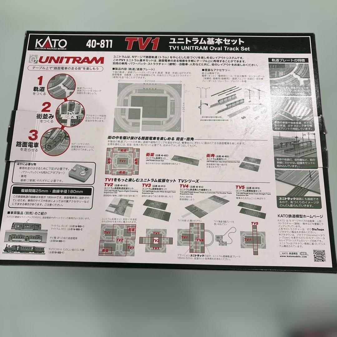 カトー40-811ユニトラム基本&40-813直線拡張 各ジャンク品2個セット