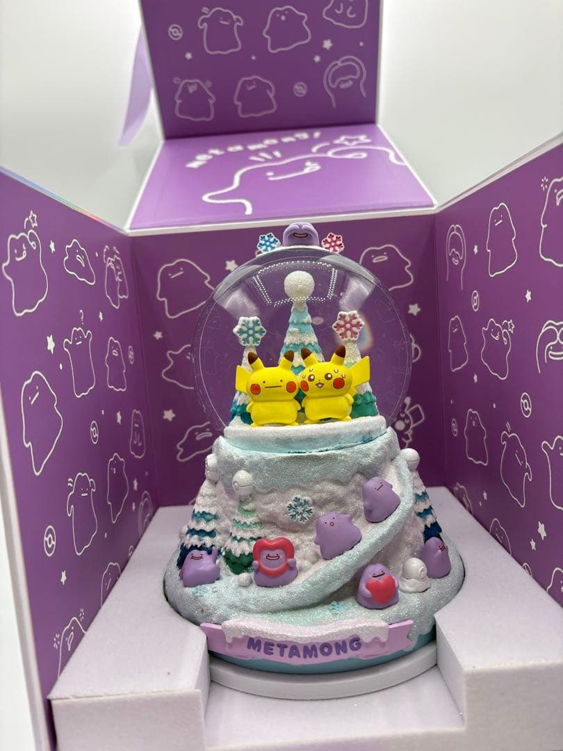 韓国公式 ポケモン メタモン スノードーム スノーボール 限定グッズ