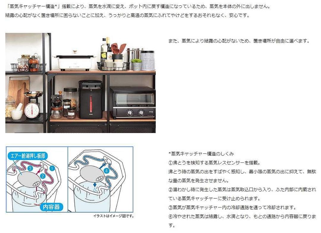 タイガー 電気ポット 蒸気レス 2.2L ブラックPIM-G220　2023年製