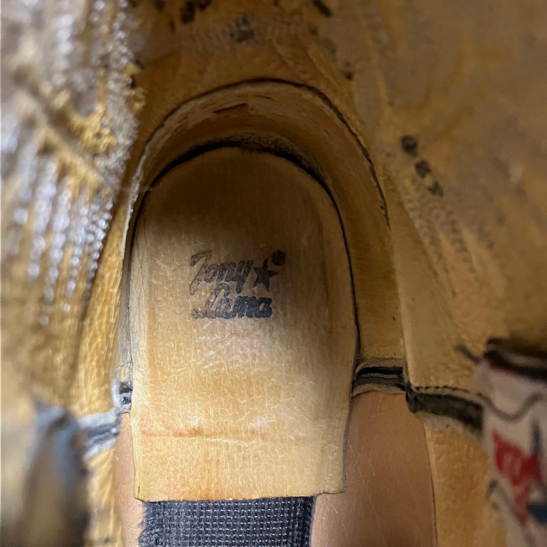 極美品 トニーラマ ウエスタンブーツ ショート丈 ブラック メキシコ製