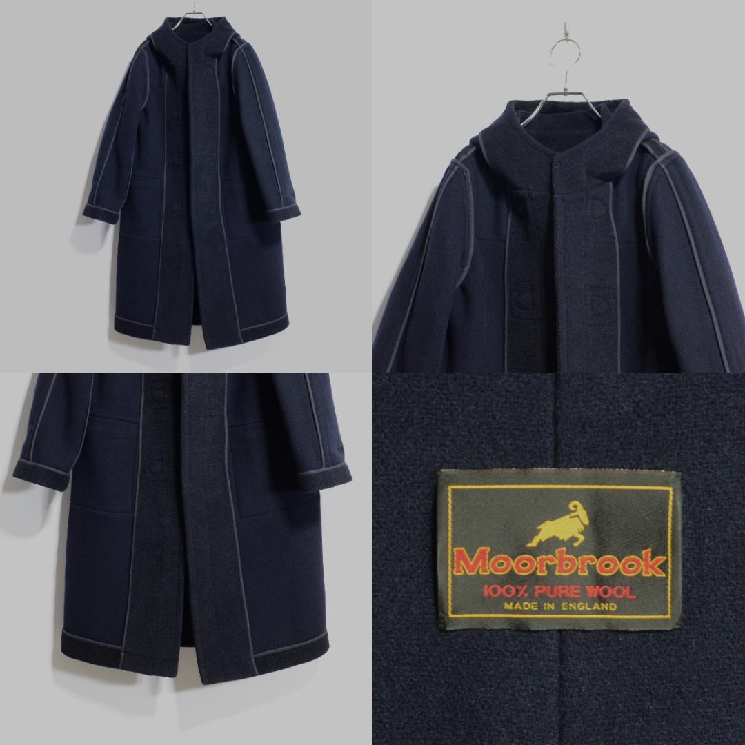 超極上品 ムーアブルック製 カットパイル ダッフルコート ヘザー