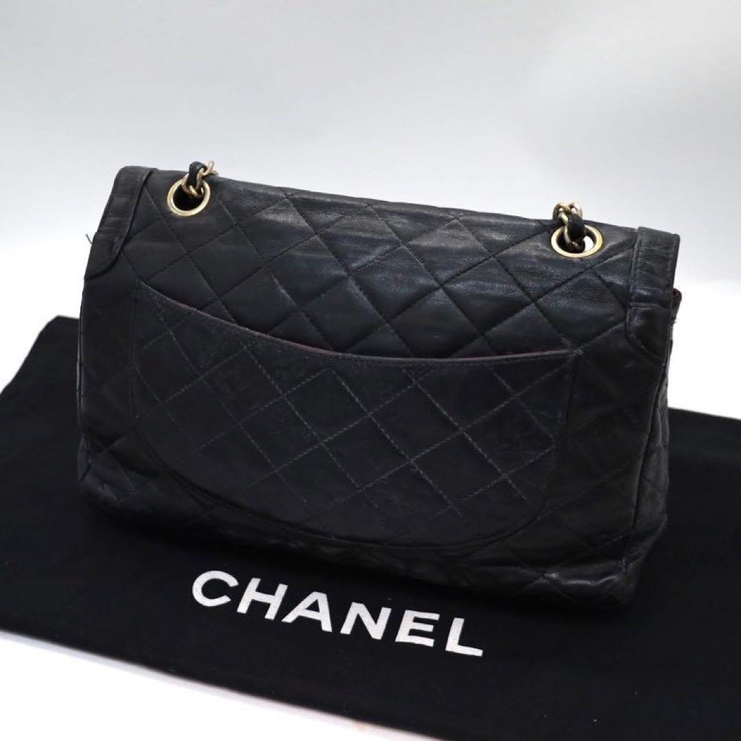 美品】 シャネル パリ限定 ダブルフラップ チェーンショルダーバッグ