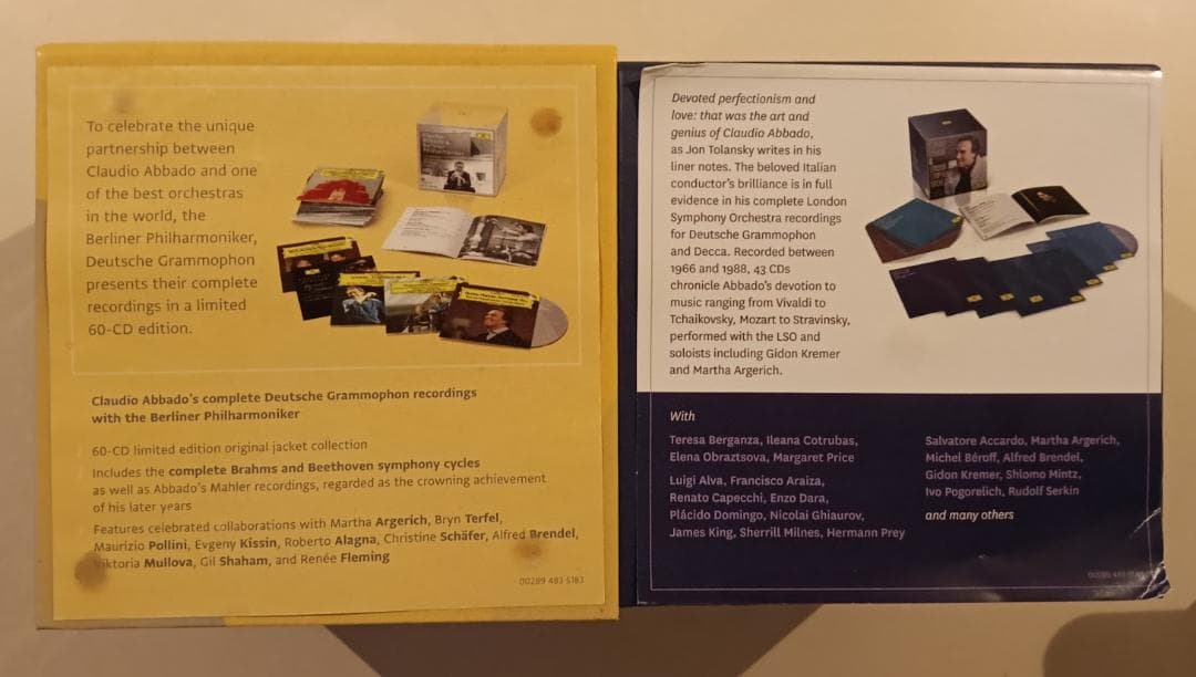 限定版にて完売・2BOX】クラウディオ・アバド ベルリン・フィル