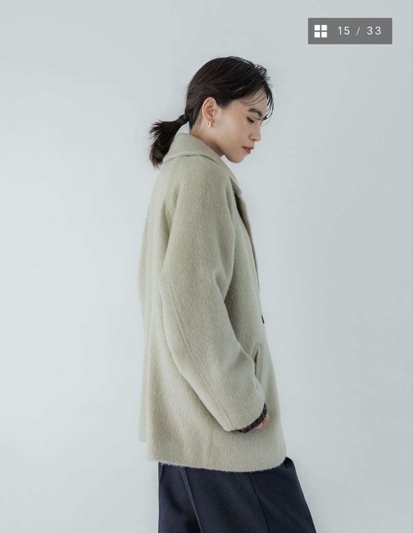 茶葉様専用】クルーレ crewreマイルドシャギーウールPコート サイズ1