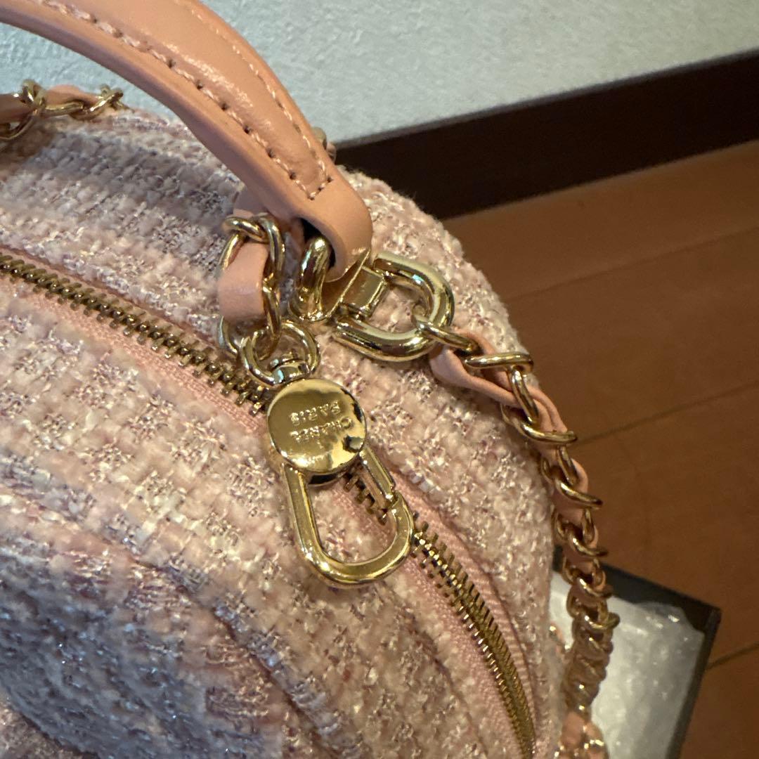 CHANEL非売品メイクアップバッグ ピンク ツイード - メルカリ