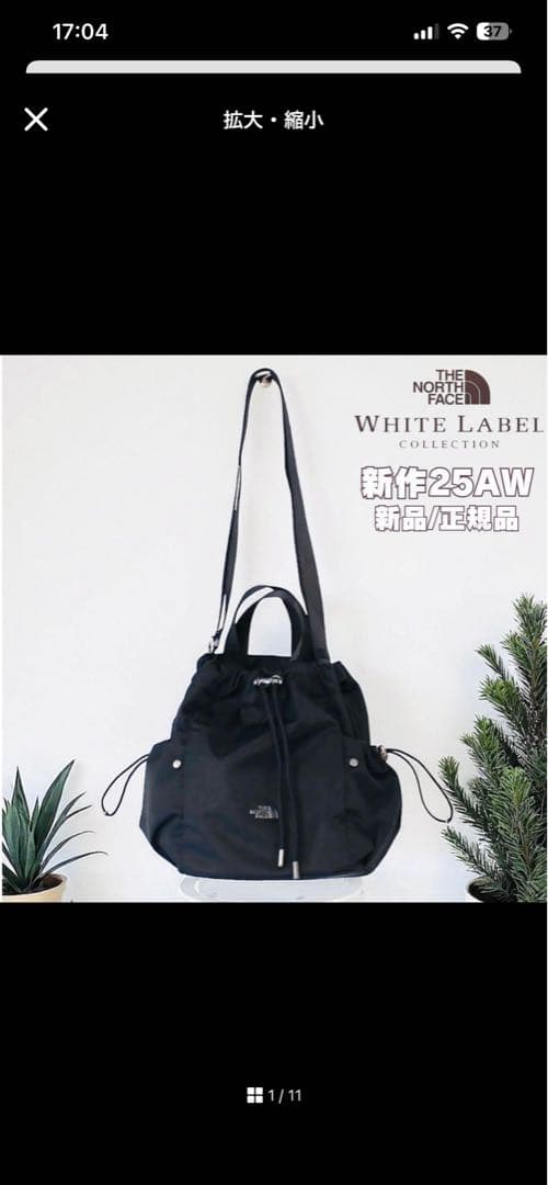 韓国限定 25AW新作 ノースフェイス ボニーバケットバック ミニ