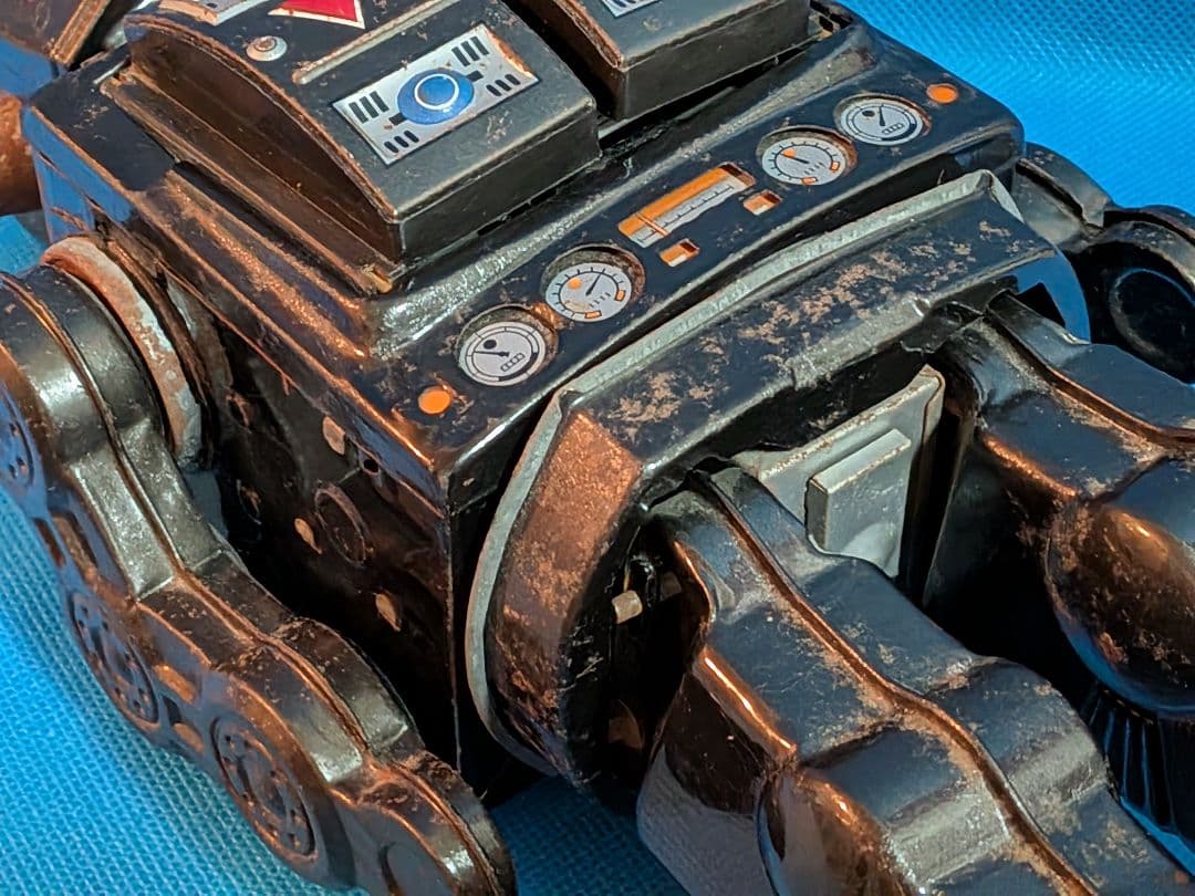 1960年代堀川玩具製「スーパー火星大王」稀少レア不動ブリキ