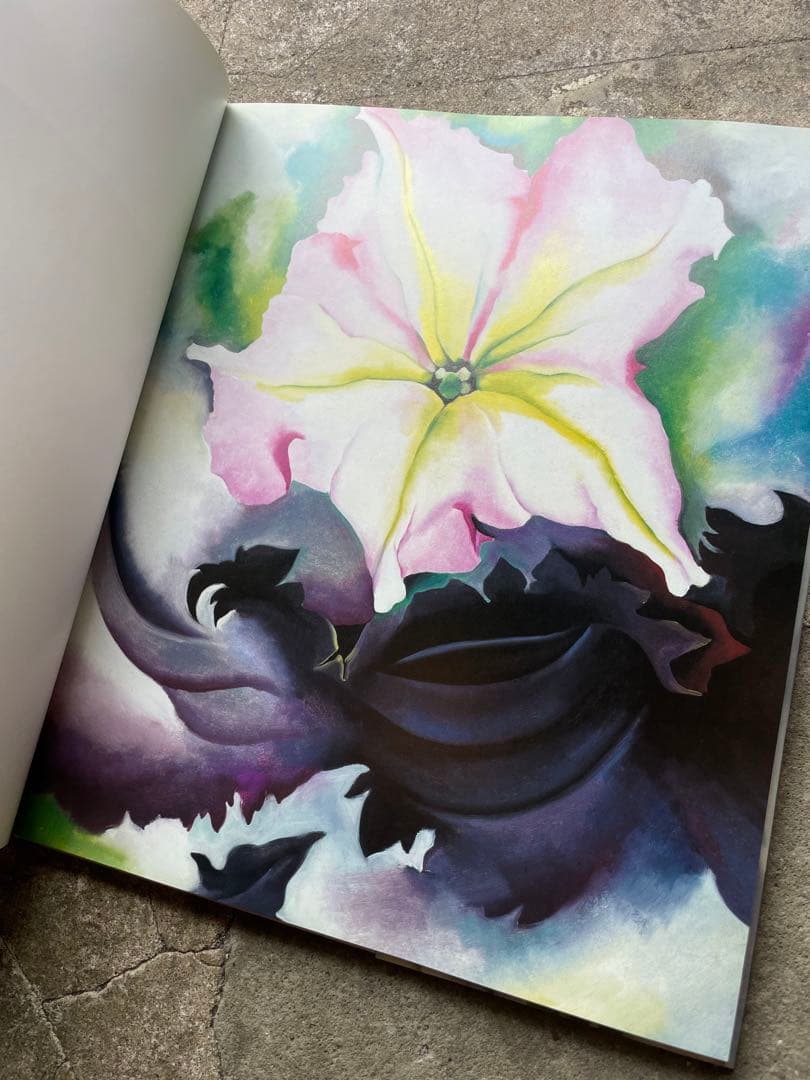 大型本 オキーフ画集 「花」 100頁 ニコラス・キャラウェイ/編・著