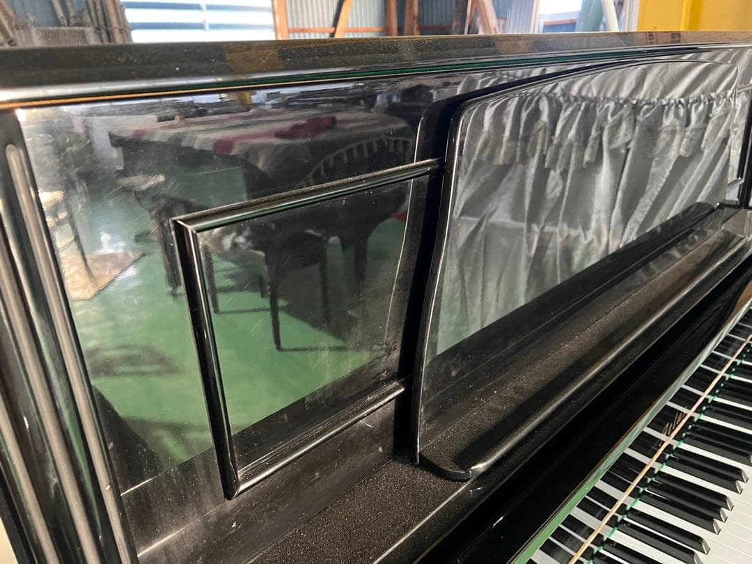 1982年製 アンティークデザインピアノ Atlas アップライトピアノ 黒