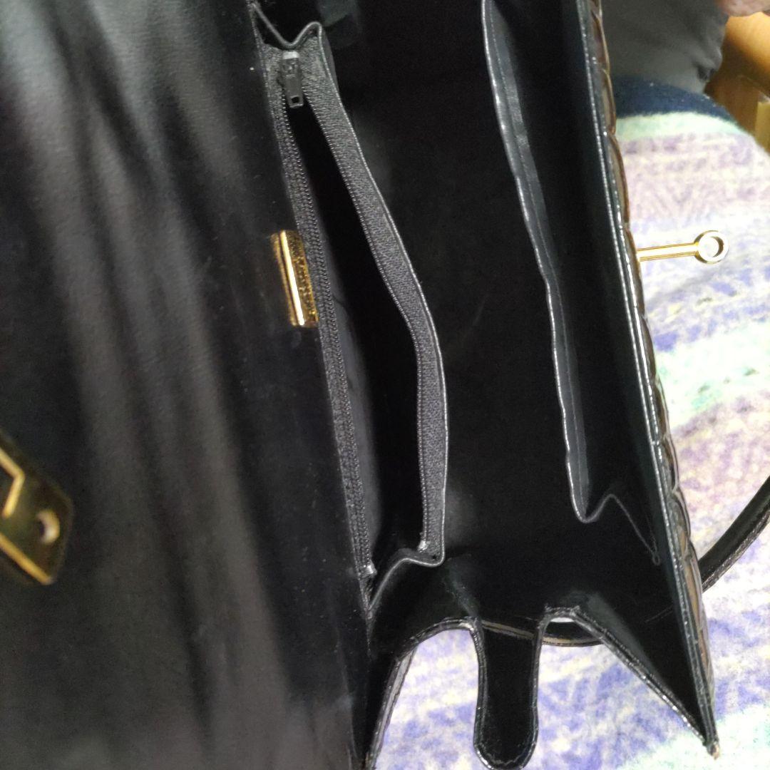 《シャイニング、クロコダイルバック》美品、角スレ傷無し、ベタつき無し1853