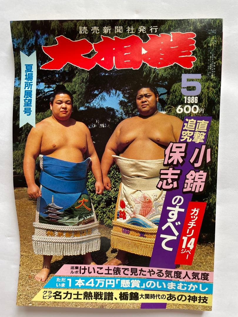 大相撲」1986年版 6冊 - メルカリ