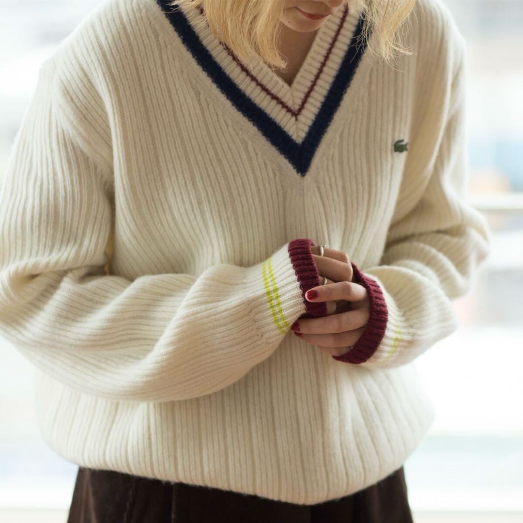 ゅーぽむ♡様専用です☆LACOSTE ラコステ☆チルデンニット Lサイズ