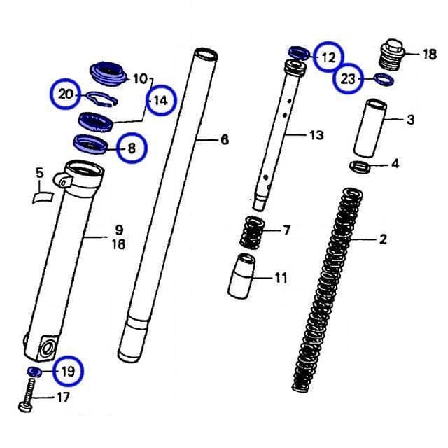ホンダ純正 NSR50 フロントフォーク オーバーホールセット 新品 送料
