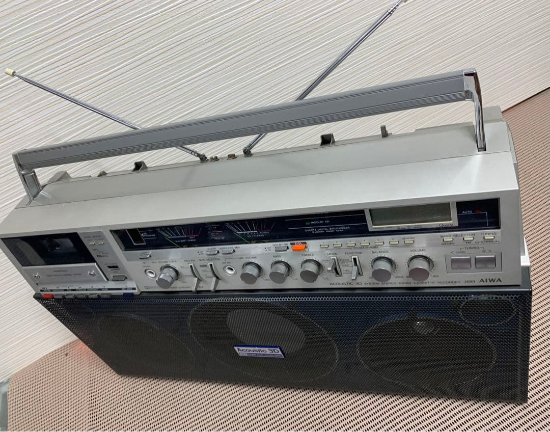 昭和レトロラジカセAIWA アイワCS-J88メンテナンス済み中古品BT変更