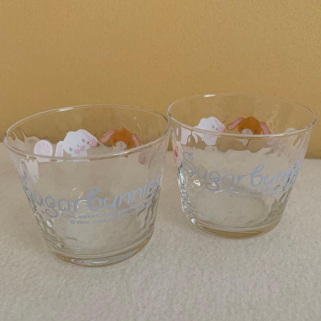 サンリオ シュガーバニーズ グラス 2個セット - メルカリ