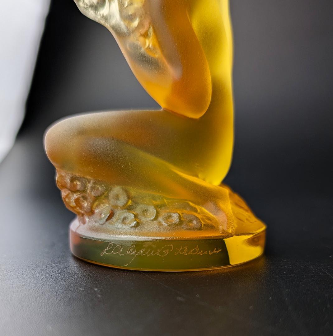 まーくんさん専用珍しい琥珀!★ラリック フィギュリン フロレアル アールデコ 裸