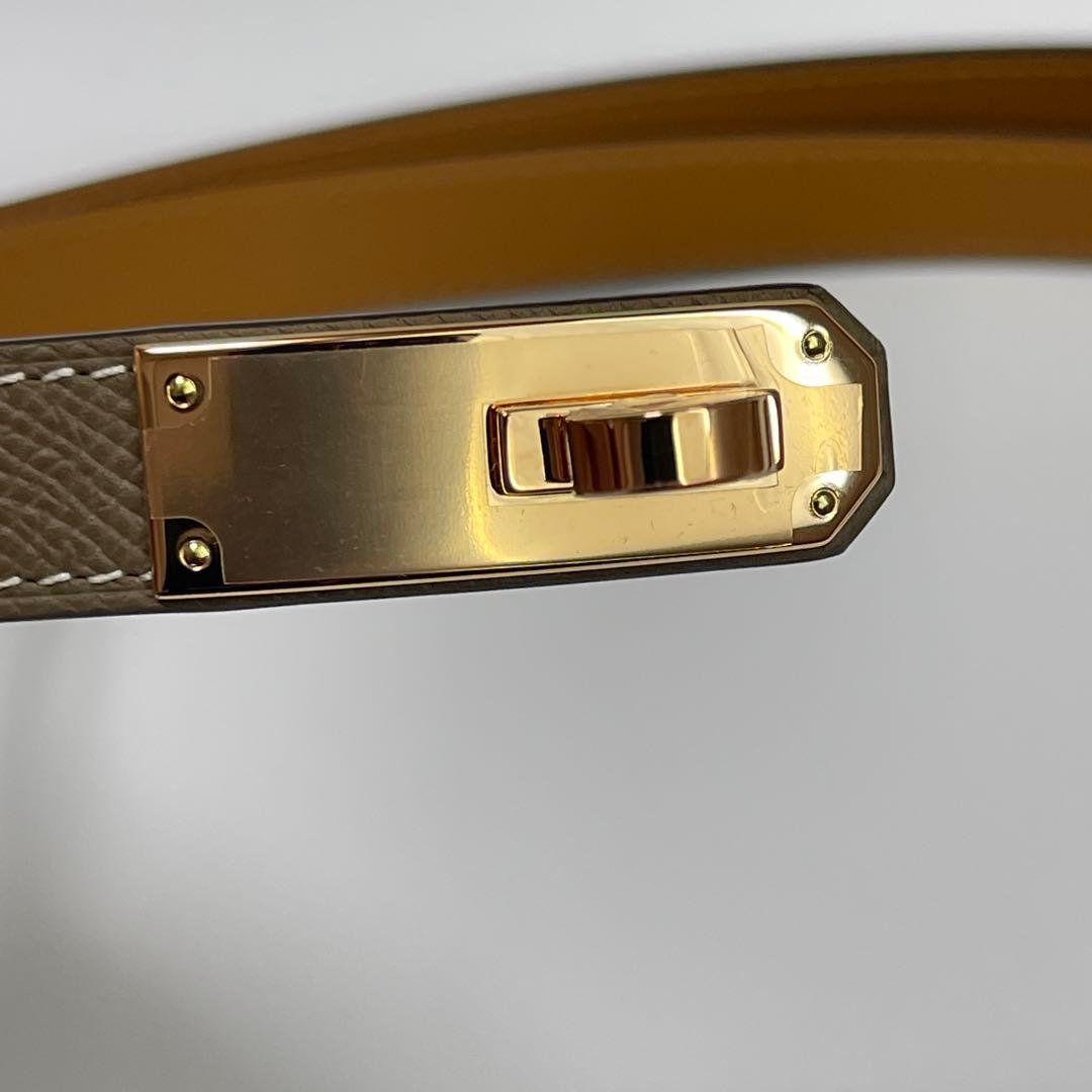 Hermes エルメス レディスベルト 《ケリー》 18エトゥープ　新品未使用品
