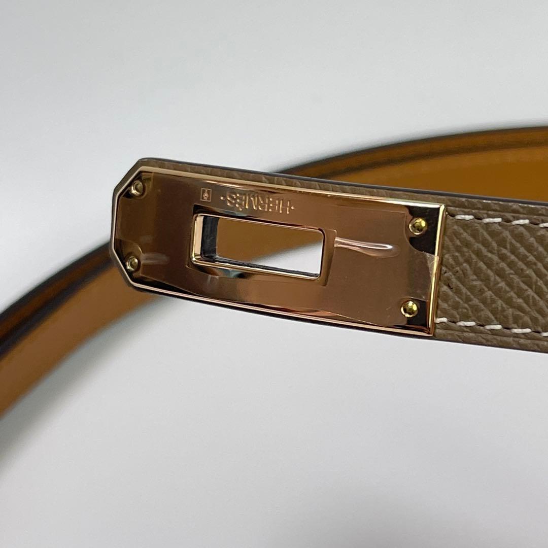 Hermes エルメス レディスベルト 《ケリー》 18エトゥープ　新品未使用品