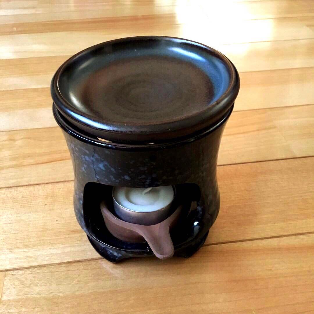 伽羅 ベトナム産沈香木 日本製茶香炉 2点セット まとめ売り