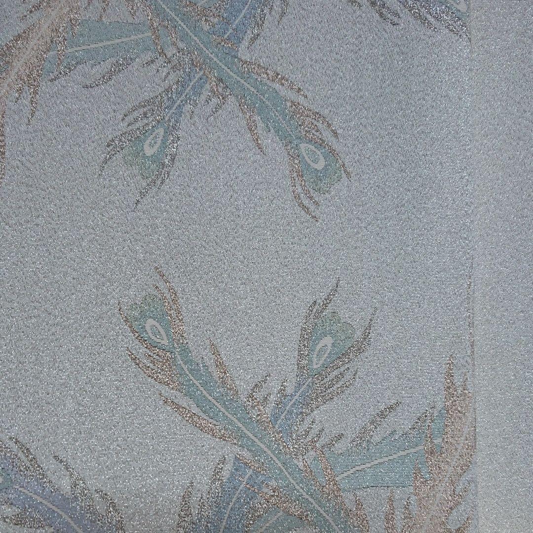 京西陣五天謹織 爪掻織 本つづれ帯 銘 慶寿鳳凰☆証紙付き未使用品