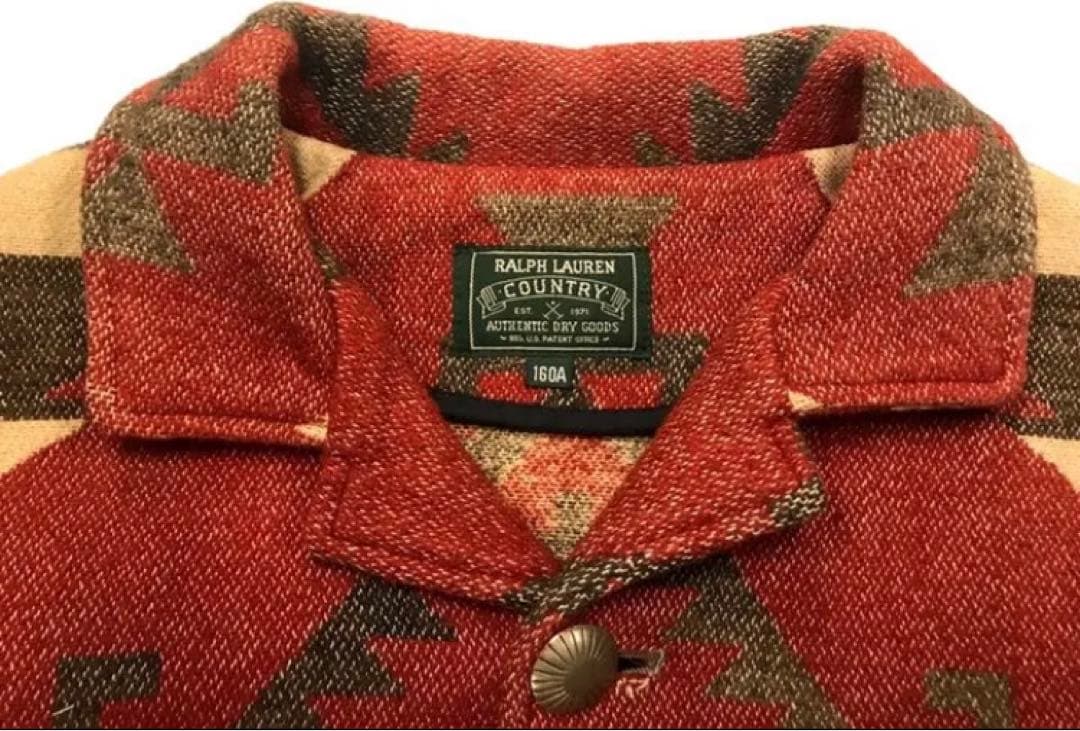 超レア！ラルフローレン 90S カウントリータグ ネイティブ柄