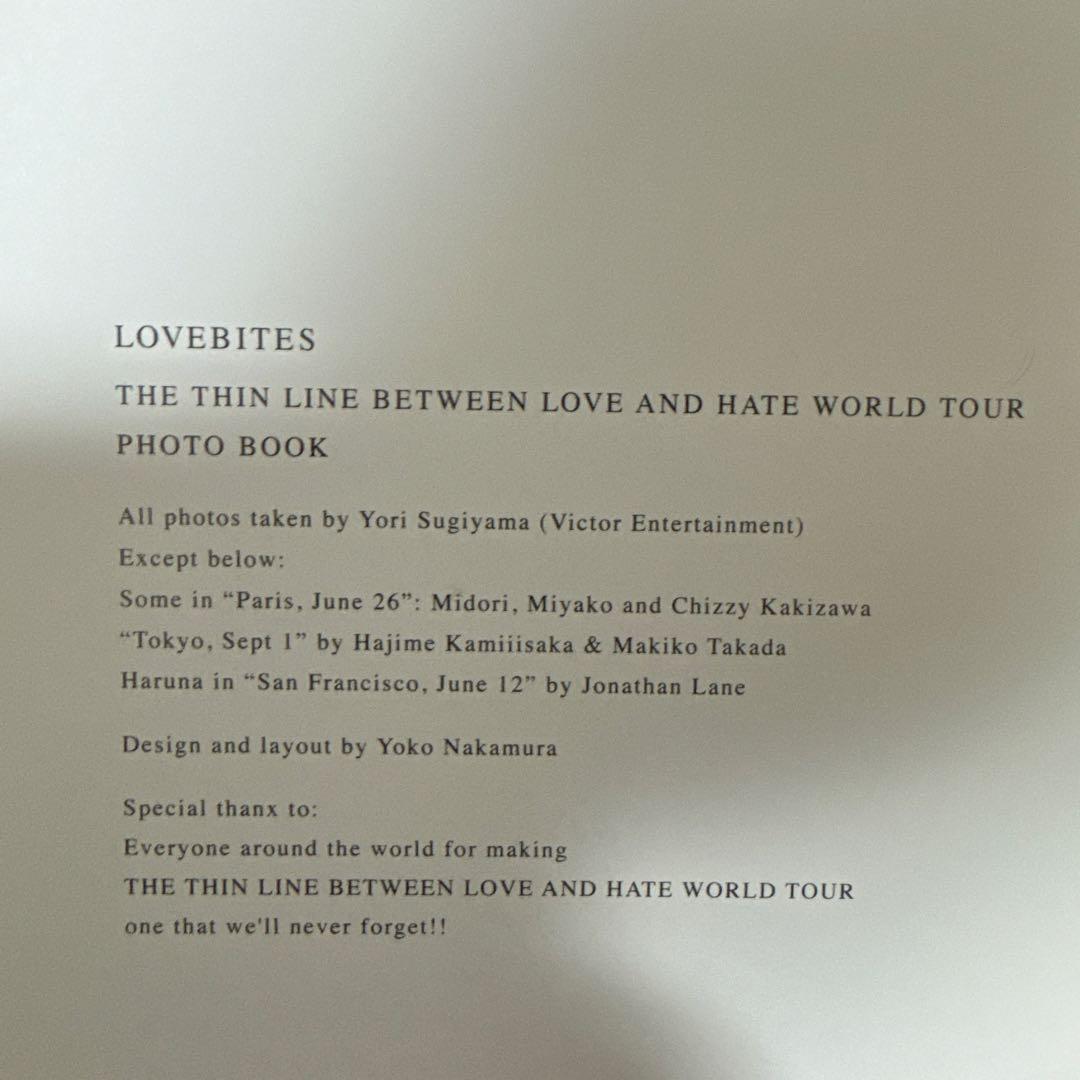 LOVEBITES・ワールドツアー・フォトブック