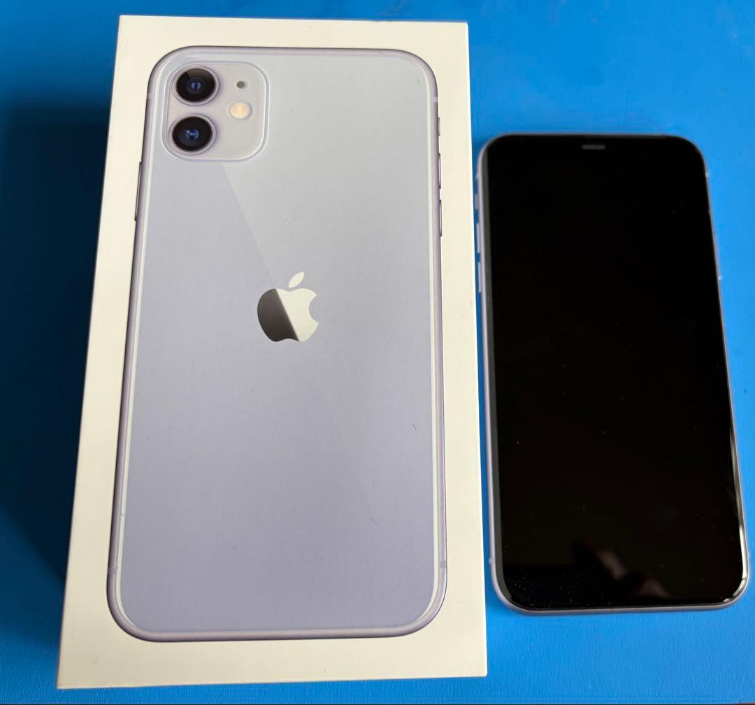 iPhone11 64G パープル SIMフリー - メルカリ